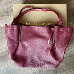 Burberry Leather Maroon Purse